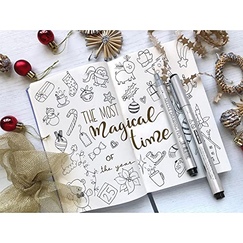 Misulove Fine Point Multi-Liner Pens - 10 Pack Set, Ideal For Anime Sketching, Bible Journaling, And Fine Line Drawing For Versatile Artistic Applications #TOP3