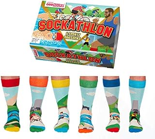 Sockathlon - Box of 6 Mens Oddsocks - United Oddsocks UK 6-11 EUR 39-46