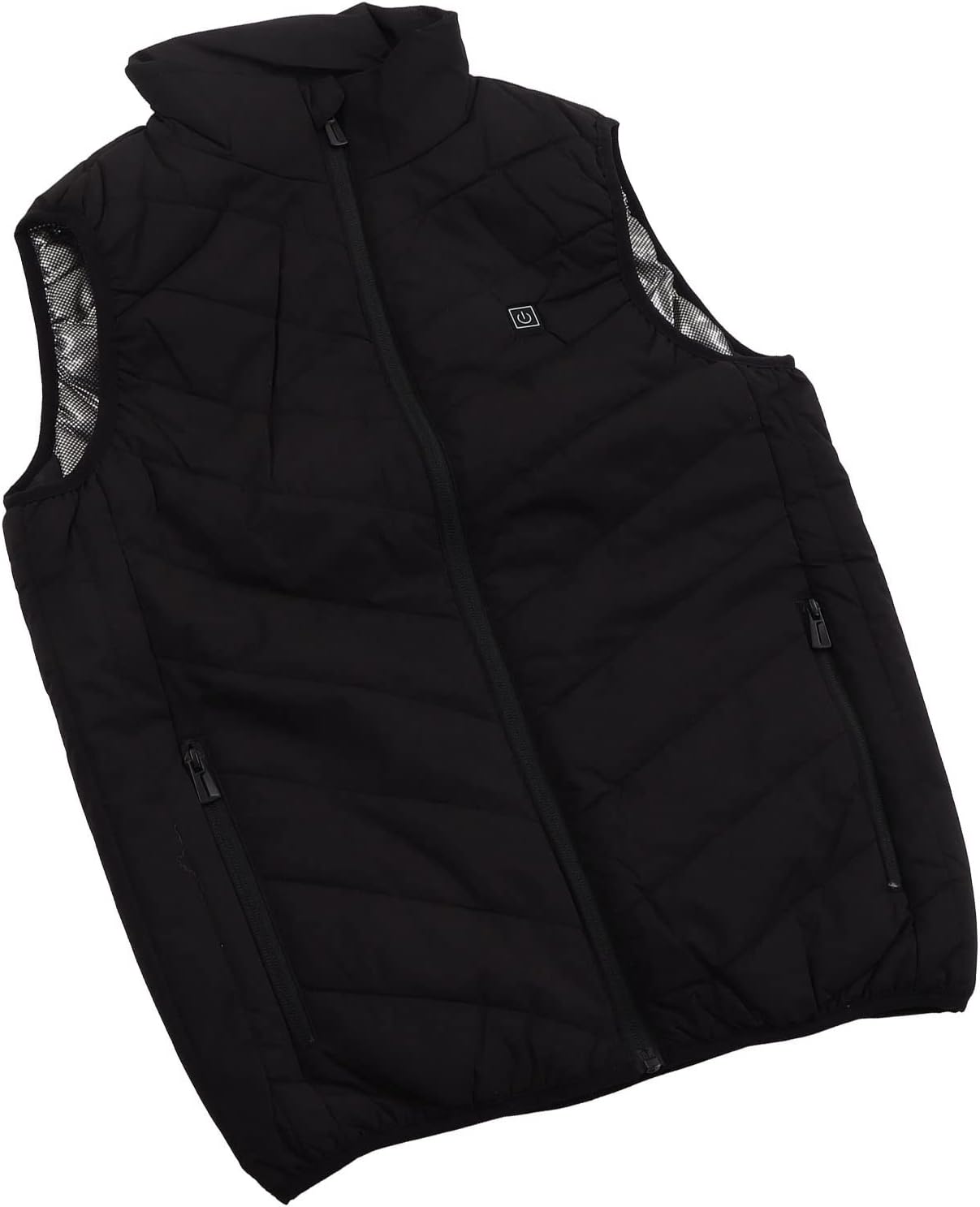 Heated Vest for Men, Electric Heating Jacket with 3 Gear Temperature Adjustment, Fast Heat in 3 Seconds, 2 Heating Zones, Infrared for Skiing Motorcycle Camping Hiking (XL)
