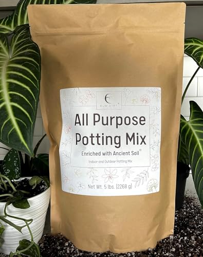 Elm Dirt Potting Soil Indoor & Outdoor Plants - All Purpose Potting Mix Ancient Soil for House...
