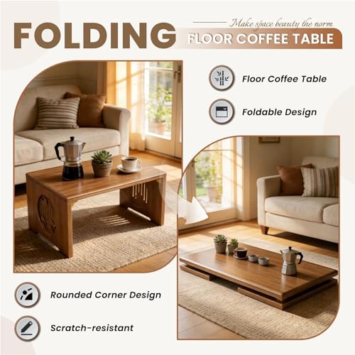 Table pliante rectangulaire pour rituel de méditation stable et sans montage