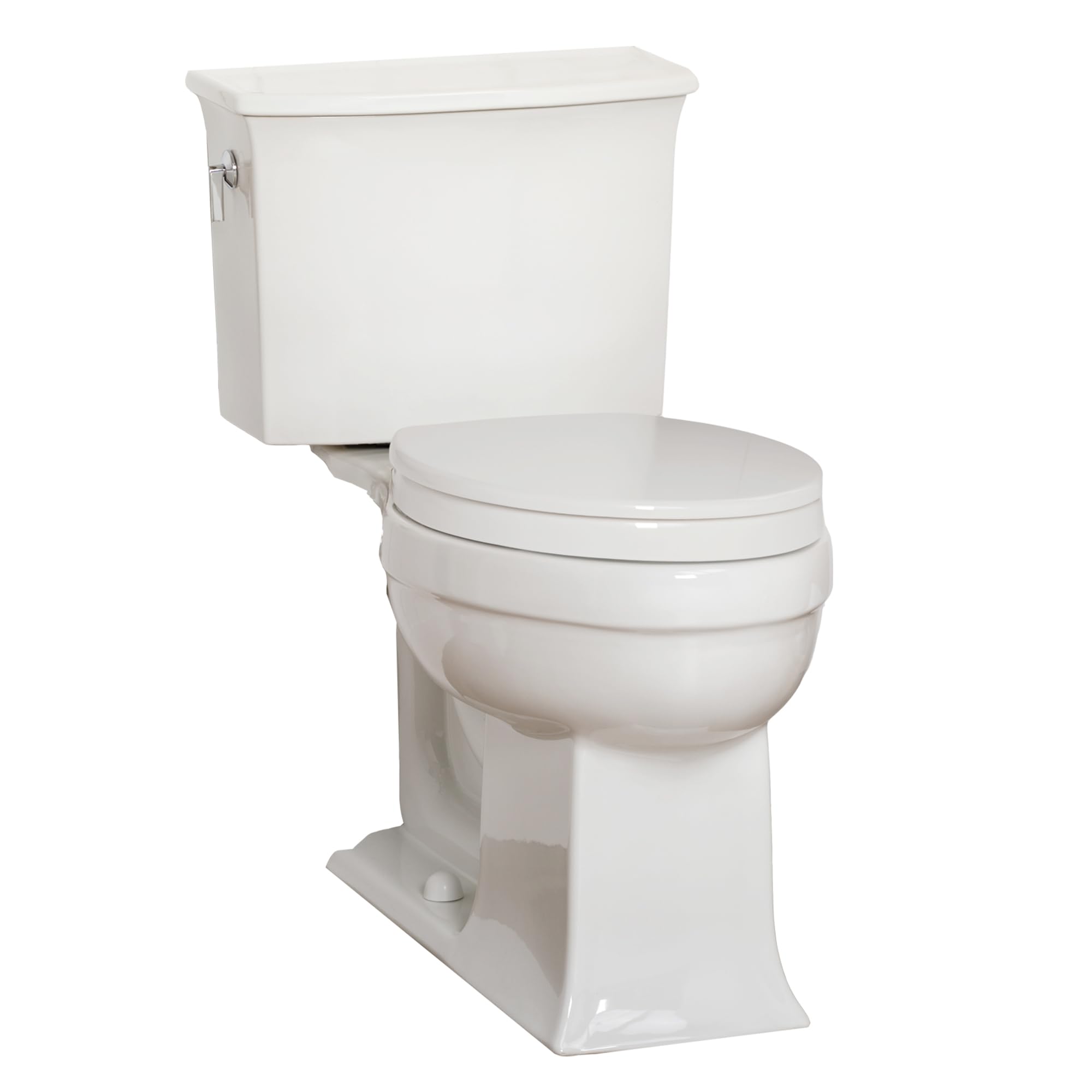 Bemis Pure Care 500 WC-Sitz mit Absenkautomatik, 5 cm erhöhter Toilettensitz, verstellbare Kunststoffscharniere, weißer Duroplast-Toilettensitz, Ultra-Fix einfacher WC-Sitz