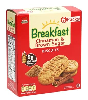 Sobisk Breakfast Cinnamon & Brown Sugar Biscuits, 6-ct. Box