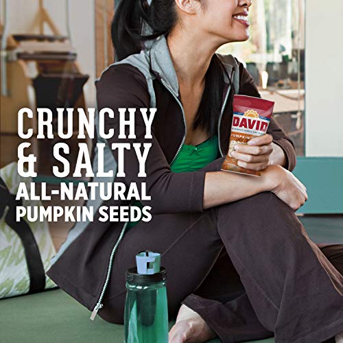 DAVID Roasted and Salted Pumpkin Seeds, 2.25 oz, 12 Pack - Image 4