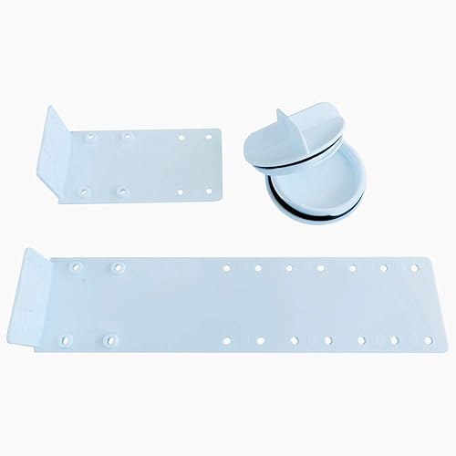 Miniatura 8 de EFIELD Caja de salida para lavadora con drenaje central, 12 pulgada x 34 pulgadas MHT (conexión de sudor de 12 pulgada MIP), blanco, (WM001)