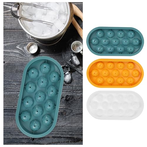 Molde para cubitos de hielo en forma de bola TEHAUX 3 piezas miniatura 7