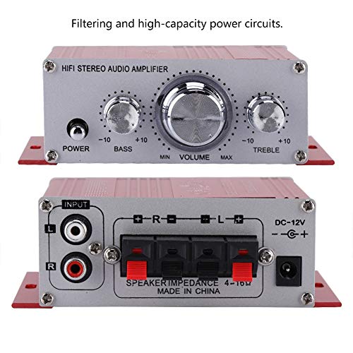 Mini Car Auto-versterker, autoluidspreker Sterk vermogen Muziekspeler Vier elektronische toetsenbordbediening… - Afbeelding 6