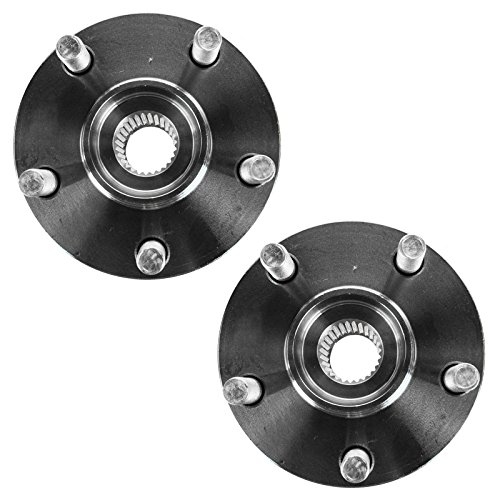Image of TRQ Rear Left and Right Wheel Bearing and Hub Assembly Set 2 Piece Compatible with 10-14 Subaru Outback 10-14 Legacy 09-13 Forester 19-21 Crosstrek Hybrid 13-19 BRZ 13-16 Scion FR-S 17-20 Toyota 86