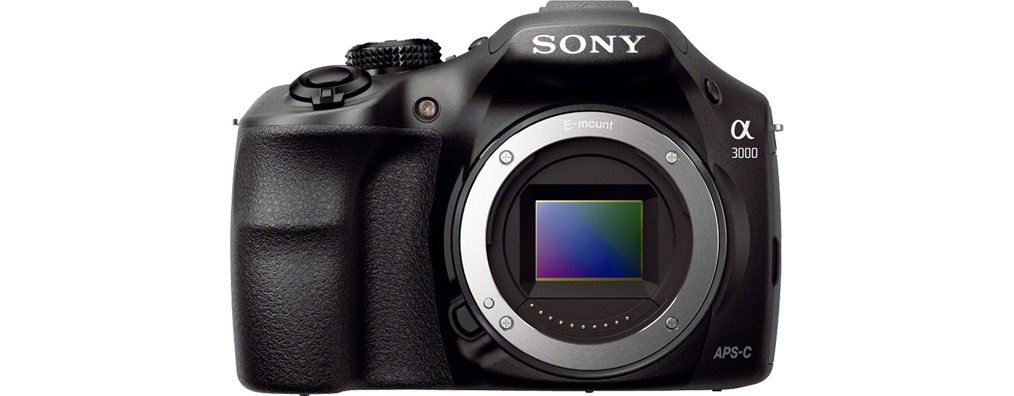 Sony ILCE3000KB a3000 E-Mount Systemkamera im SLR Gehäuse (20 Megapixel, Exmor APS-C CMOS Sensor, 7,6 cm (3 Zoll) LCD-Display, Live View, Full HD Video) inkl. E 18-55mm OSS Objektiv schwarz