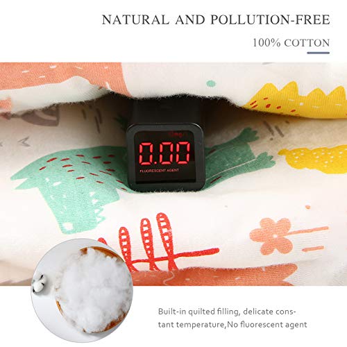 SONARIN Babyslaapzak, babyslaapzak, splitbeen met afneembare mouwen, dun, 2,5 TOG biologisch katoenen slaapzak, verschillende maten van 6 maanden tot 6 jaar oud - Afbeelding 6