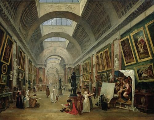 Peinture Poster Impression Tableaux Graffiti Art Mural Louvre Hubert Robert