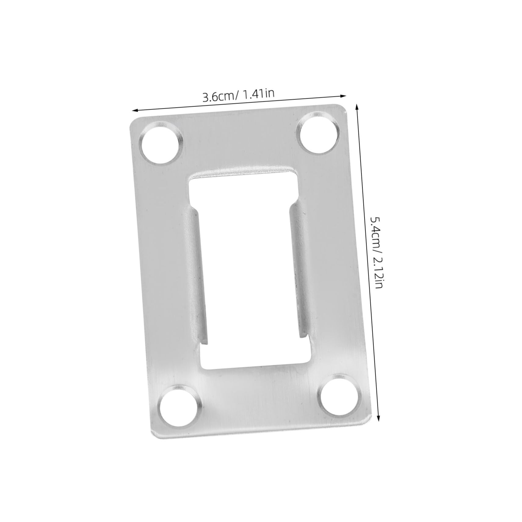 ARTIBETTER Door Latch Plate Pcs Stainless Steel Strike Plates for Garage Door Reinforcement