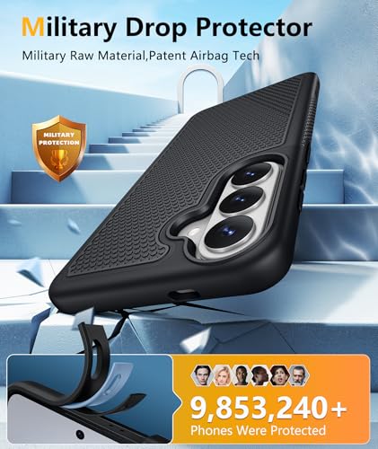 Image of FNTCASE for Samsung Galaxy S26 Case: [Compatible with Magsafe] [Magnetic Phone Cover with Screen Protector] Military Grade Drop Protection Anti-Slip Anti-Fingerprint Dual Layer Shockproof (Magnetic)