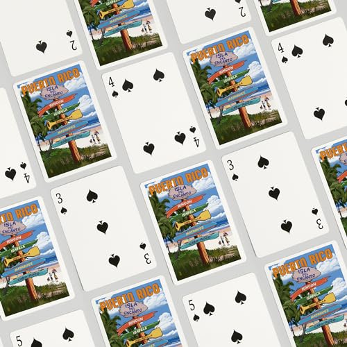 Baraja de poker Isla del Encanto Puerto Rico 52 cartas miniatura 4