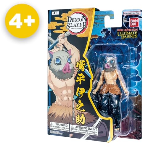 BANDAI - Ultimate Legends HD - Figurine d'action Demon Slayer 12 cm - Inosuke Hashibira - Licence Officielle Demon Slayer - Figurine articulée Inosuke - Jouet Enfant 4 Ans et + - VE88963