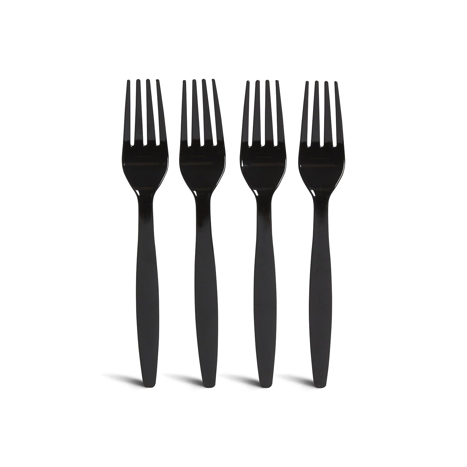 Perk Polystyrene Fork, Heavy-Weight, Black, 300/Carton (PK56392VS)