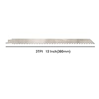 Vista 7 de 3TPI - Hojas de sierra recíproca de acero inoxidable de 12 pulgadas para carne, hojas de sierra recíproca sin pintar de dientes grandes para cortar