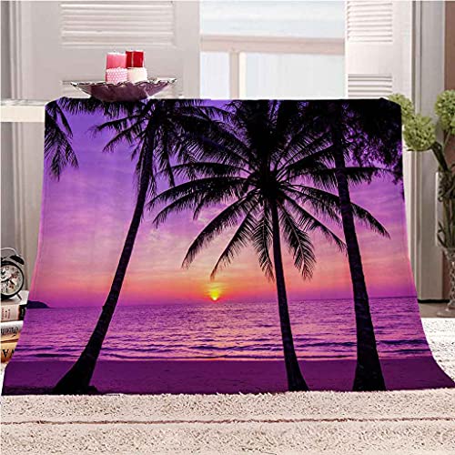 Couverture ciel violet douce toutes saisons plaid microfibre lit 150x200 - 2