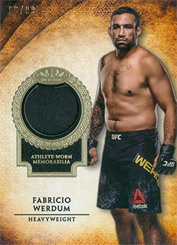 Autograph Warehouse 587619 Fabricio Werdum Fighter Worn Gear Patch Trading Card - UFC, Ultimate Fighting Championship - 2018 Topps Heavyweight No.TORFW LE 66-99