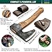 BeaverCraft Bushcraft Hatchet Wood Carving Axe AX6 - Forged Camping Axes & Hatchets - Wood Chopping Axe, Hand Gardening Axes for Splitting - Backpacking Hatchet