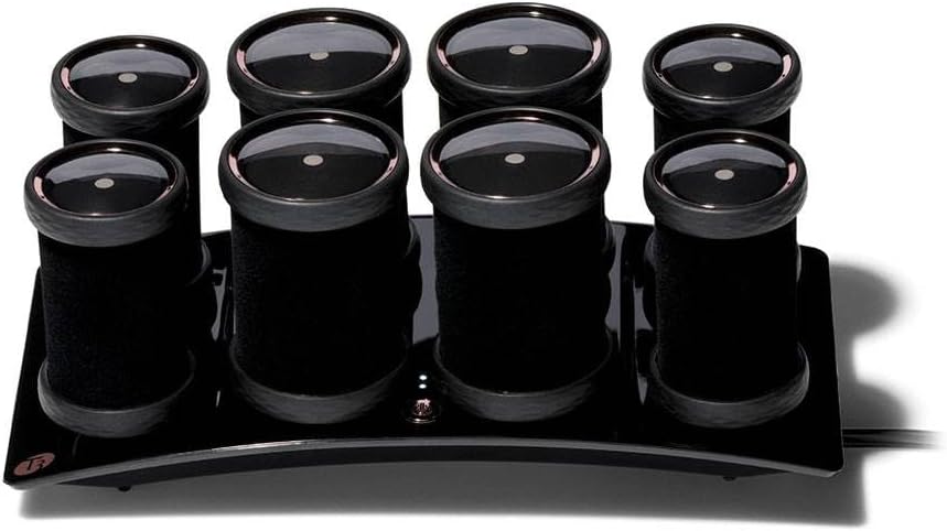 T3 Volumizing Hot Rollers Set with 4 44 mm and 4 38 mm Hot Rollers Featuring Dual Temperature Control and Ceramic Heaters