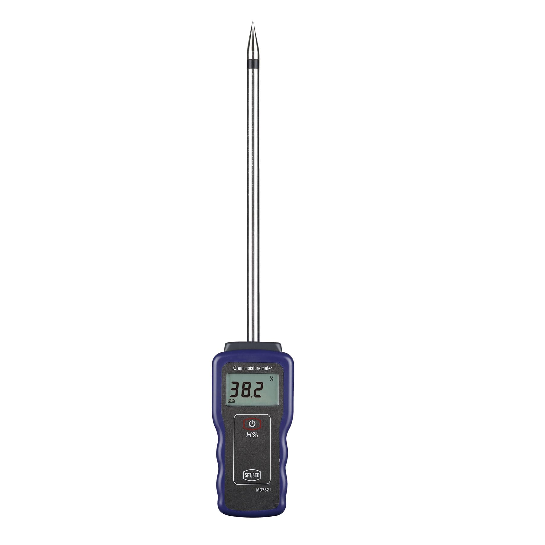 Seveqis One Color Moisture Meter, Testable Grain Moisture Meter Md7821 Measuring 2%~50% Content Of Various Grains
