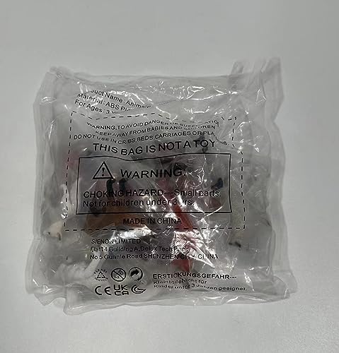 SIENON Set di 8 statuette di volpe artica e volpe