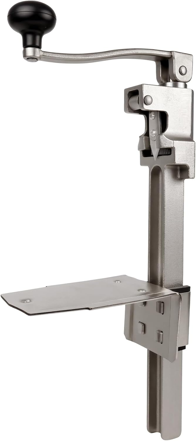 Commercial Can Opener Heavy Duty for #10, Industrial Can Openers for Big Cans Manual Table Stainless Steel Can Opener Up To 11" Tall for Kitchen Bar Restaurant(18.5")
