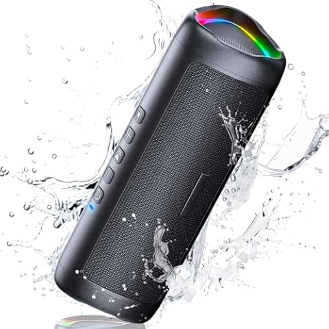 UOHHBOE Portable Bluetooth Speaker with RGB Lights Cover