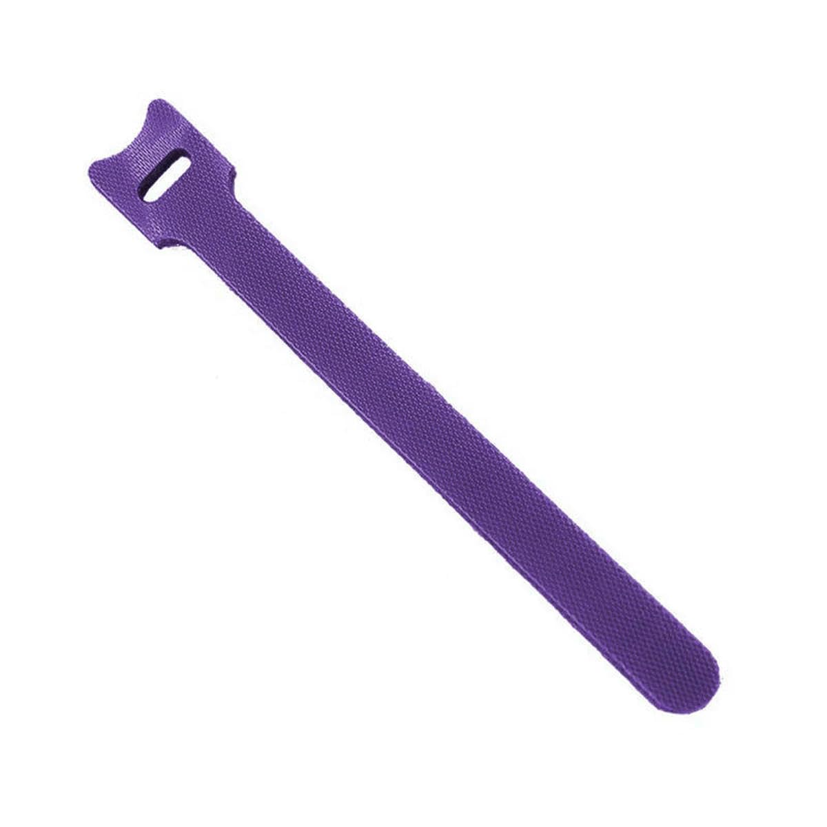 Bsguz Purple 30Pcs/100Pcs Releasable Cable Ties Nylon Hook Loop Wrap Zip Bundle Fastener Straps Detachable T-Type Wire Organizer - 50Pcs - 250Mm