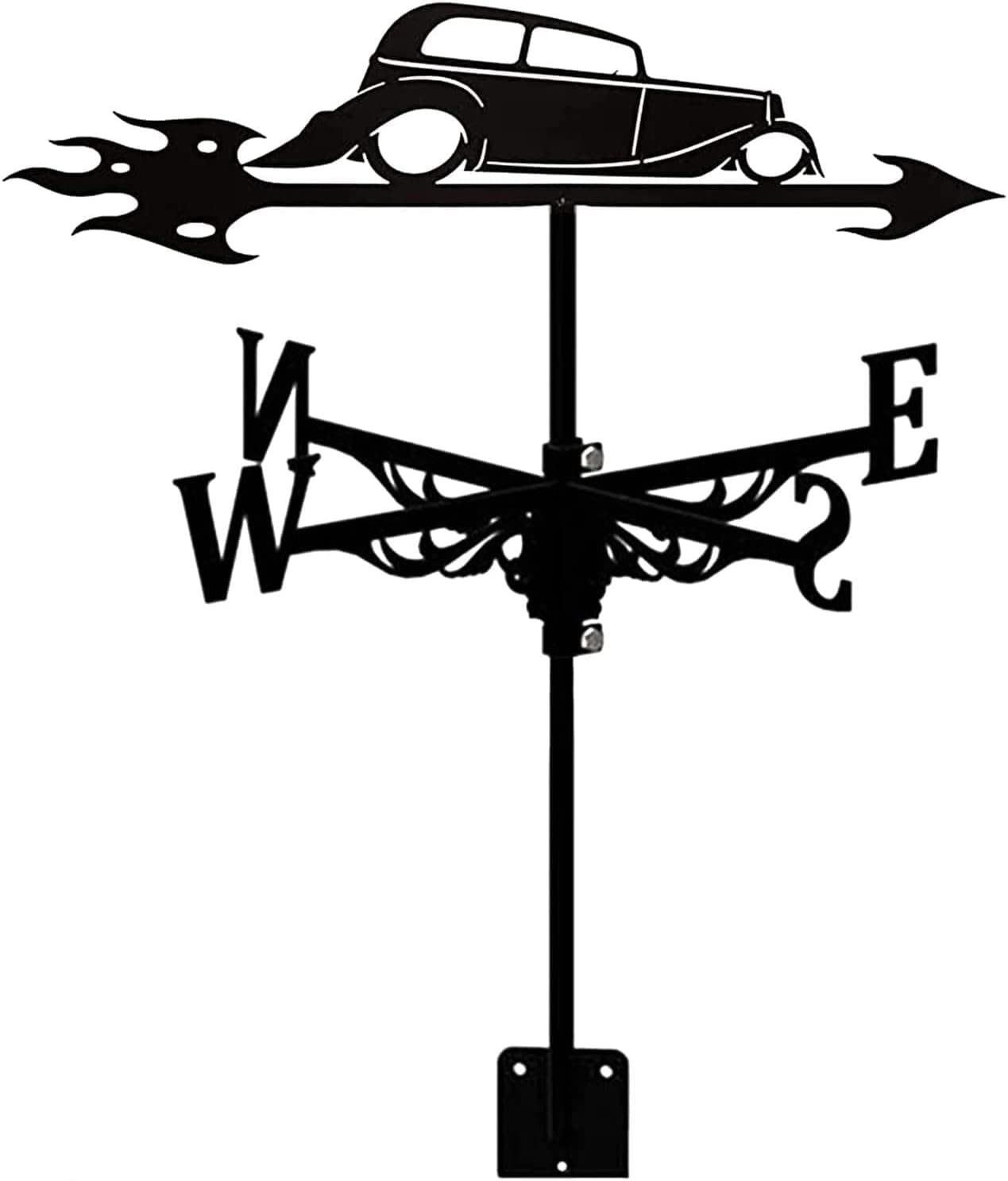 Weather Vane Stainless Steel Weathervane for Garden Retro Sailboats Warships Pirate Ships Weathercock Creative Garden Stake