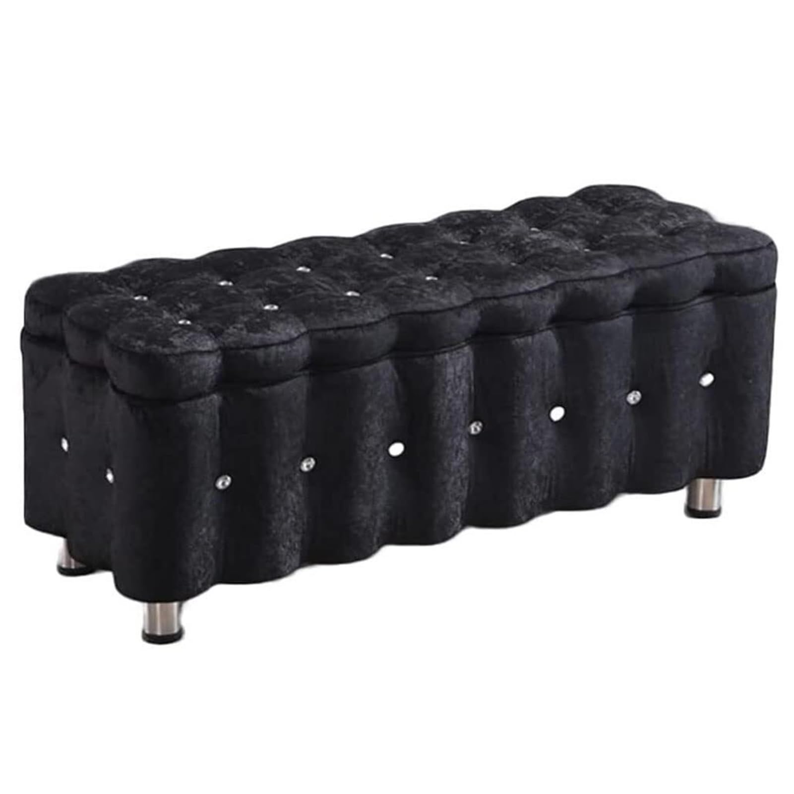Banc de chambre moderne coffre à jouets et bout de lit fonctionnel pour entrée