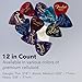 Fender Premium Picks Sampler - 12 Pack Includes Thin, Medium & Heavy Gauges (Austin Bazaar Exclusive)