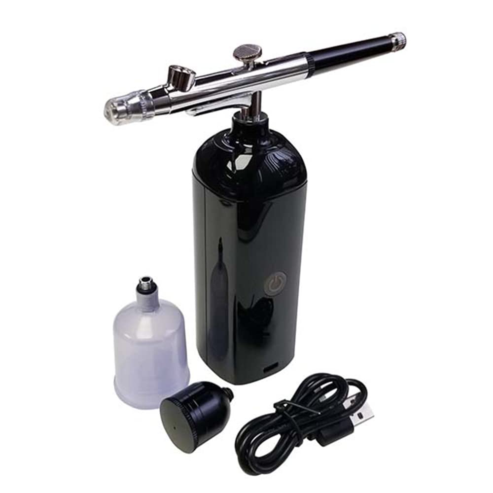 Kit aérographe portable noir EIGER TOOL avec compresseur intégré