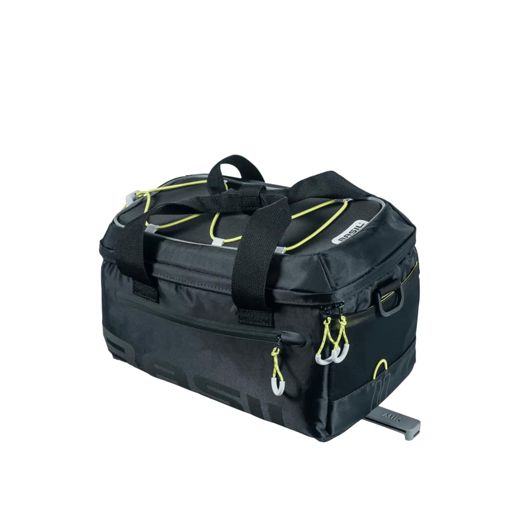 Basil Miles Gepäckträgertasche MIK - 7L - Wasserdicht, Inkl. abschließbarem MIK-System - Ideal für Pendeln und Outdoor