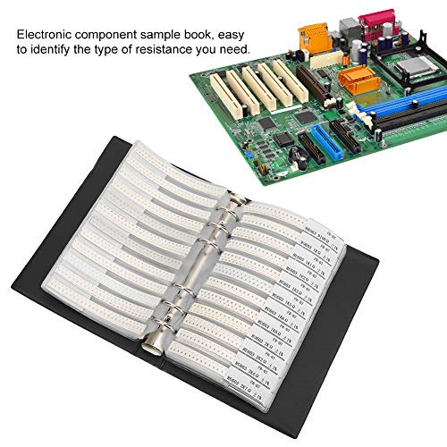 Kit de resistores da série 0603 0603, kit de resistores SMD, livro de amostras preto, 170 tipos, kit