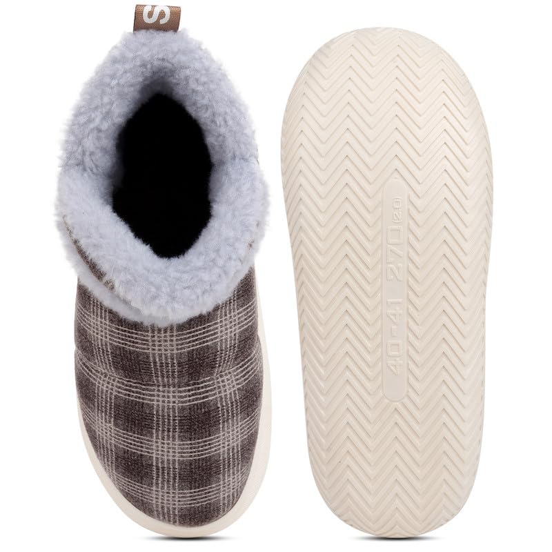 CASSIEY Latest Comfortable Fur Warm Indoor/Outdoor Winter Snow Shoes/Boot | Slip on Fur Shoes/Slipper For Women's And Girl's 9 51dXbGZUGcL
