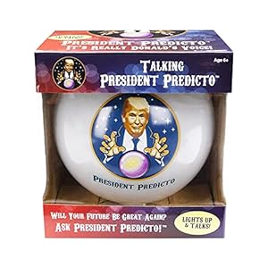 Talking President Predicto – Donald Trump Fortune Teller Ball – Lights Up & Talks – Ask YES or NO Question & Trump…