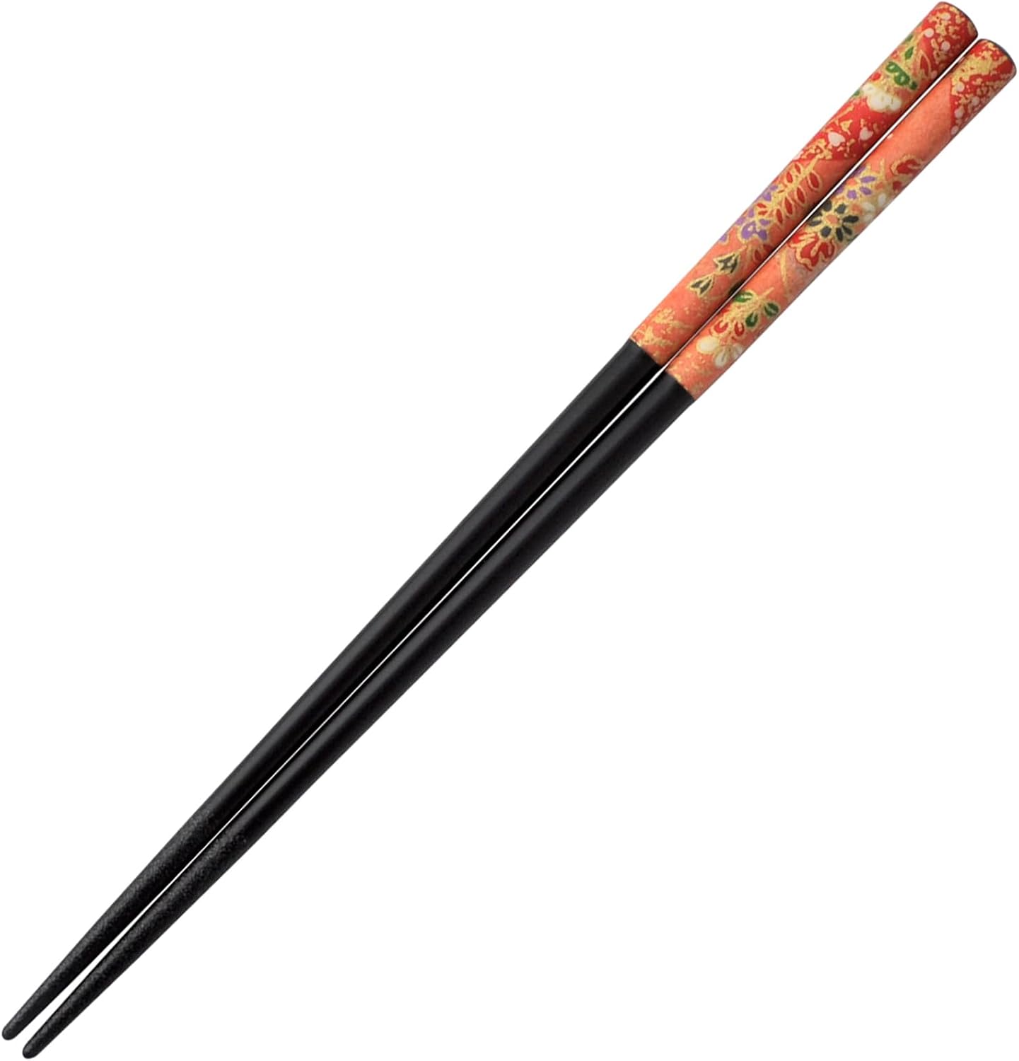 Sunlife H-06055 Washi Chopsticks for Adult, Long, 8.9 inches (22.5 cm), Yamabuki, Natural Wood, Black, Made in Japan
