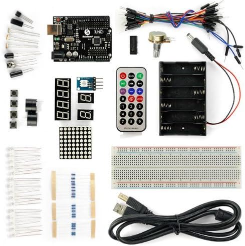 REES52 UNO R3 MEGA328P-AU SMD Starter Kit For Compatible with Arduino Projects for Beginner