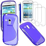 galaxy s 3 mini hülle KOMPATIBEL mit : Samsung Galaxy S3 Mini i8190, Galaxy S III more, I8190N, I8190T [Genaue Abmessungen Ihres Geräts : 121.6 x 63 x 9.9mm, bildschirm 4.0