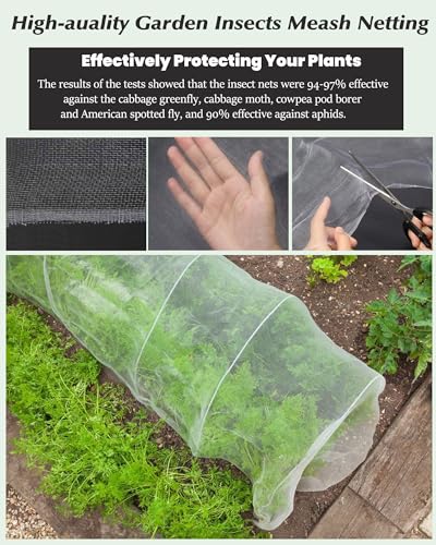 Dmyifan PGN001 8X10Ft Ultra Fine Garden Mesh Netting Thicken Protection Netting thumb #2