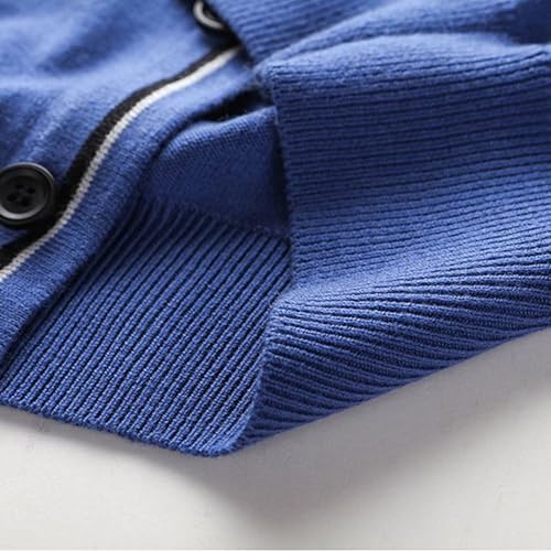 Men's Sleeveless Sweater Cardigan Wool Blend V Neck Buttons Vest Cable Knit Big and Tall Cardigan Vest4