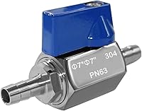 Vista 10 de Beduan Válvula de bola de manguera de 1/2" con rosca interior 304 de acero inoxidable Mini válvula de cierre para agua, gas, combustible, riego por