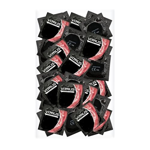 100 Premium Preservativos Vitalis Sensation – puntos y acanalado para la máxima estimulación