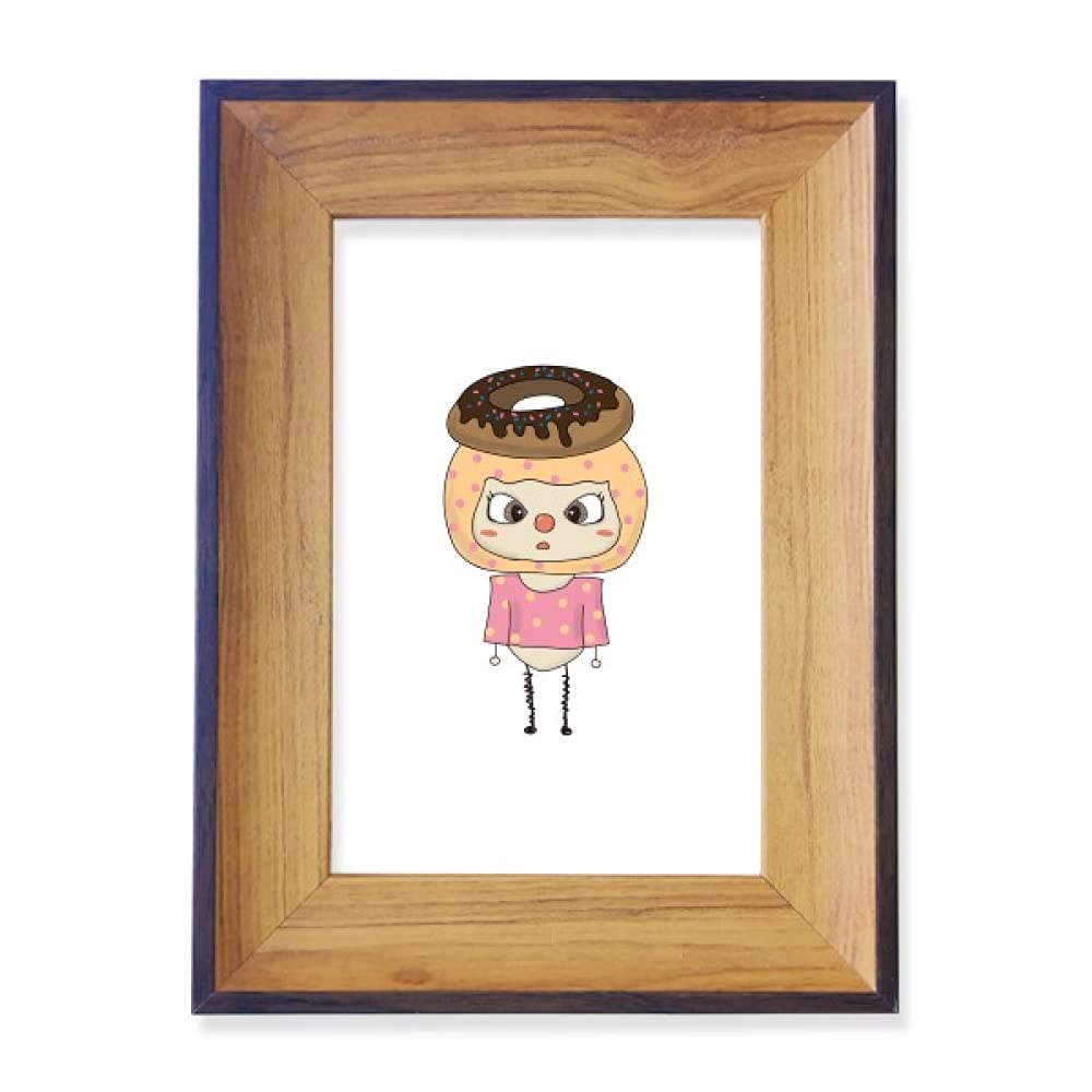 Cadre photo en forme de donut pour petit-déjeuner et art de bureau