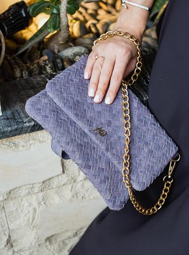 Image of Jild Hobo Style Woven Bag for Women - Soft Handmade Genuine Leather Work Tote Bag - Cross Body Womens Purse