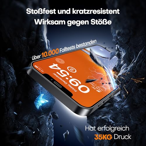 TAURI 3 Stück für iPhone 12/12 Pro Panzerglas 6,1\ mit Staubfreie Installationswerkzeug, Gehärtete Glas Displayschutz, Full Screen Kratzfest Schutzglas, Anti-Fingerabdruck und Bubbles Schutzfolie