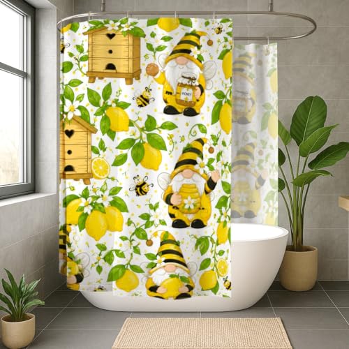 Rideau de douche extra large en tissu imperméable pour maison et hôtel 274x183