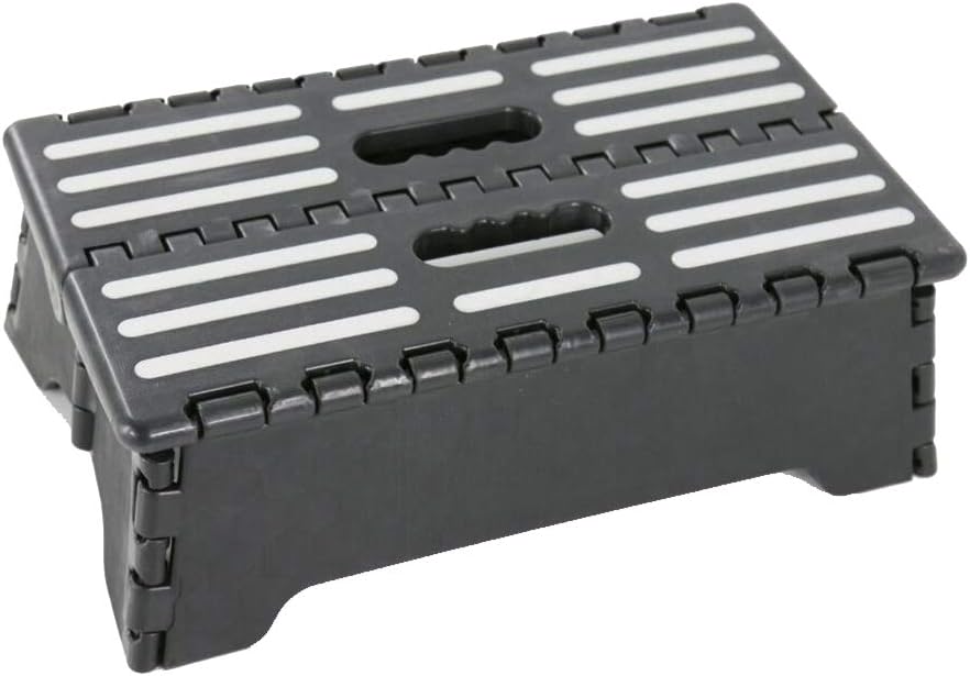 Portable One Step Stool for Elderly & Disabled –Antislip Half Step for Indoor & Outdoor Stairs, Cars, Bed, Chair, Shower – Lightweight Mobility Safety Tread